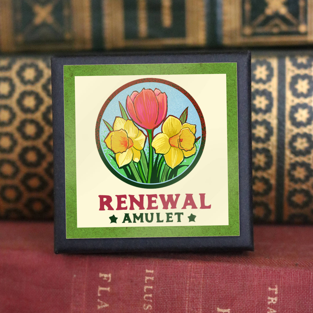 Brainmeats Atelier - Renewal Amulet –  New Beginnings Tulip with Spring Florals