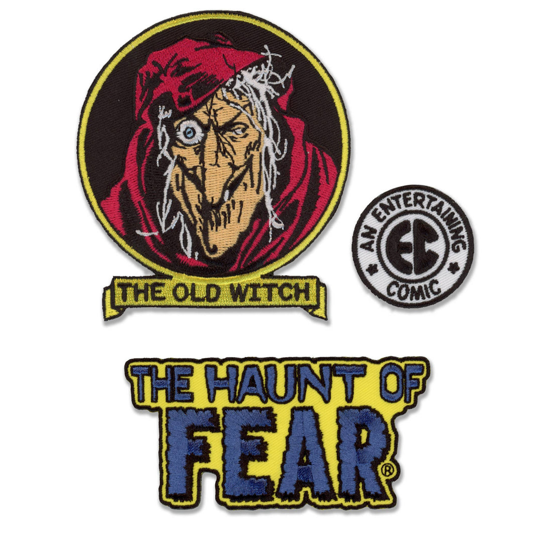 Retro-a-go-go! - EC Comics "The Haunt of Fear" Embroidered Patch Set