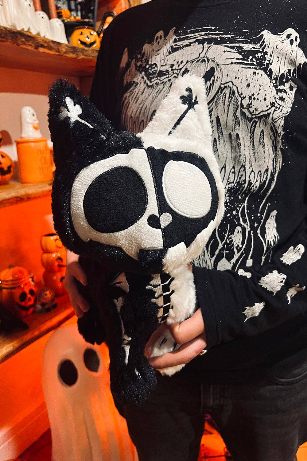 vampirefreaks - Splitzokitty Plush Toy [BLACK/WHITE]