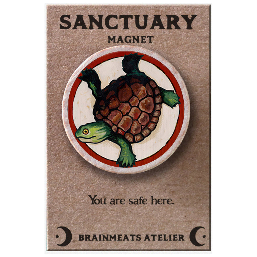 Brainmeats Atelier - Sanctuary Magnet – Turtle Token for Safety &amp; Comfort