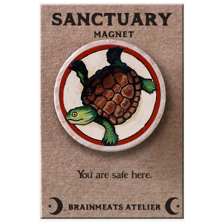Brainmeats Atelier - Sanctuary Magnet – Turtle Token for Safety &amp; Comfort