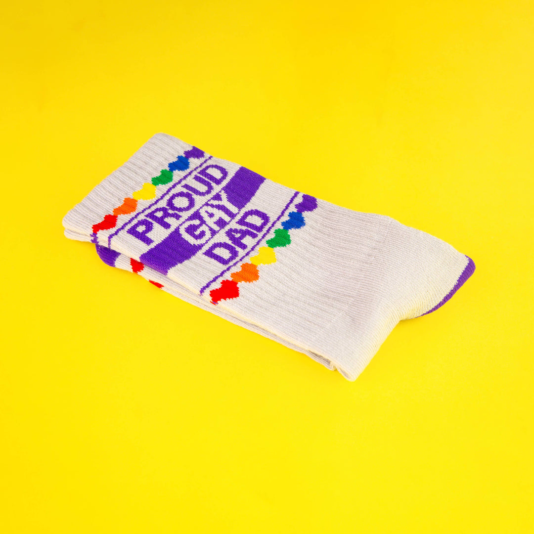 Gumball Poodle - Proud Gay Dad Gym Crew Socks