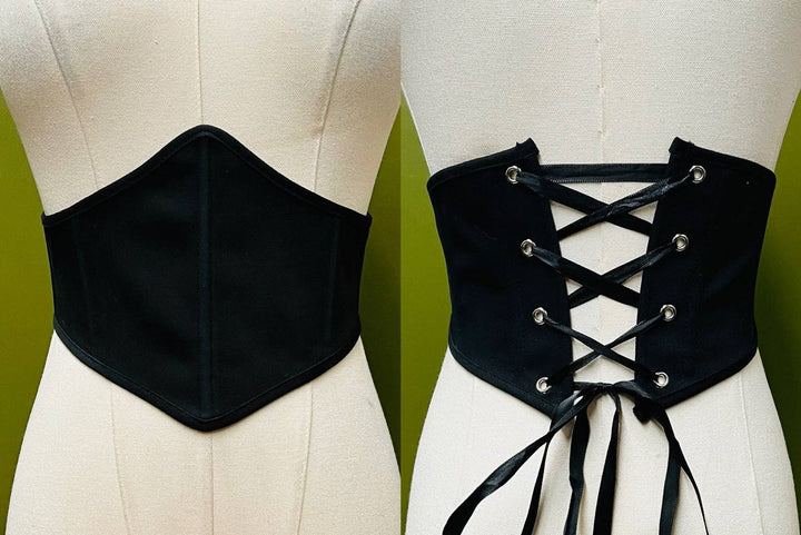 Witchwood Bags - The Morrigan REVERSIBLE corset belt - Pre-Order: 2XL