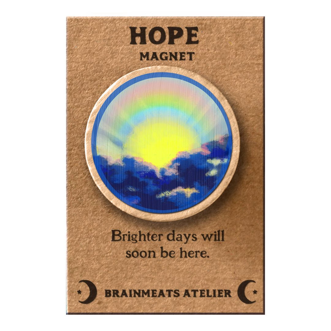 Brainmeats Atelier - Hope Magnet – Sunrise Rainbow “Brighter Days Are Coming”