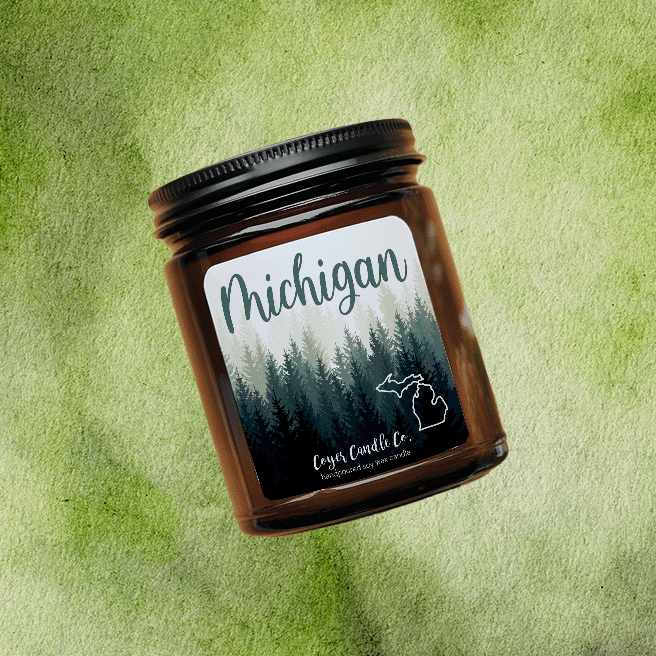 Odder Things Candle - MICHIGAN Treeline