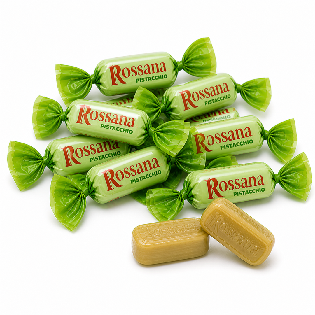 Candy In Bulk - Rossana Pistachio Cream Filled Hard Candy – Bulk Value Bag: 1 lb