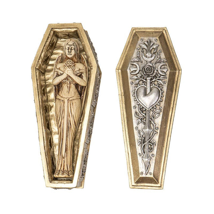 PACIFIC GIFTWARE - Bride of Dark Kiss Vampire Coffin Box with Mirror