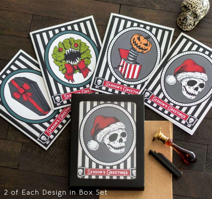 Spooky Cat Press - Gothic Christmas Card Set (8pc)