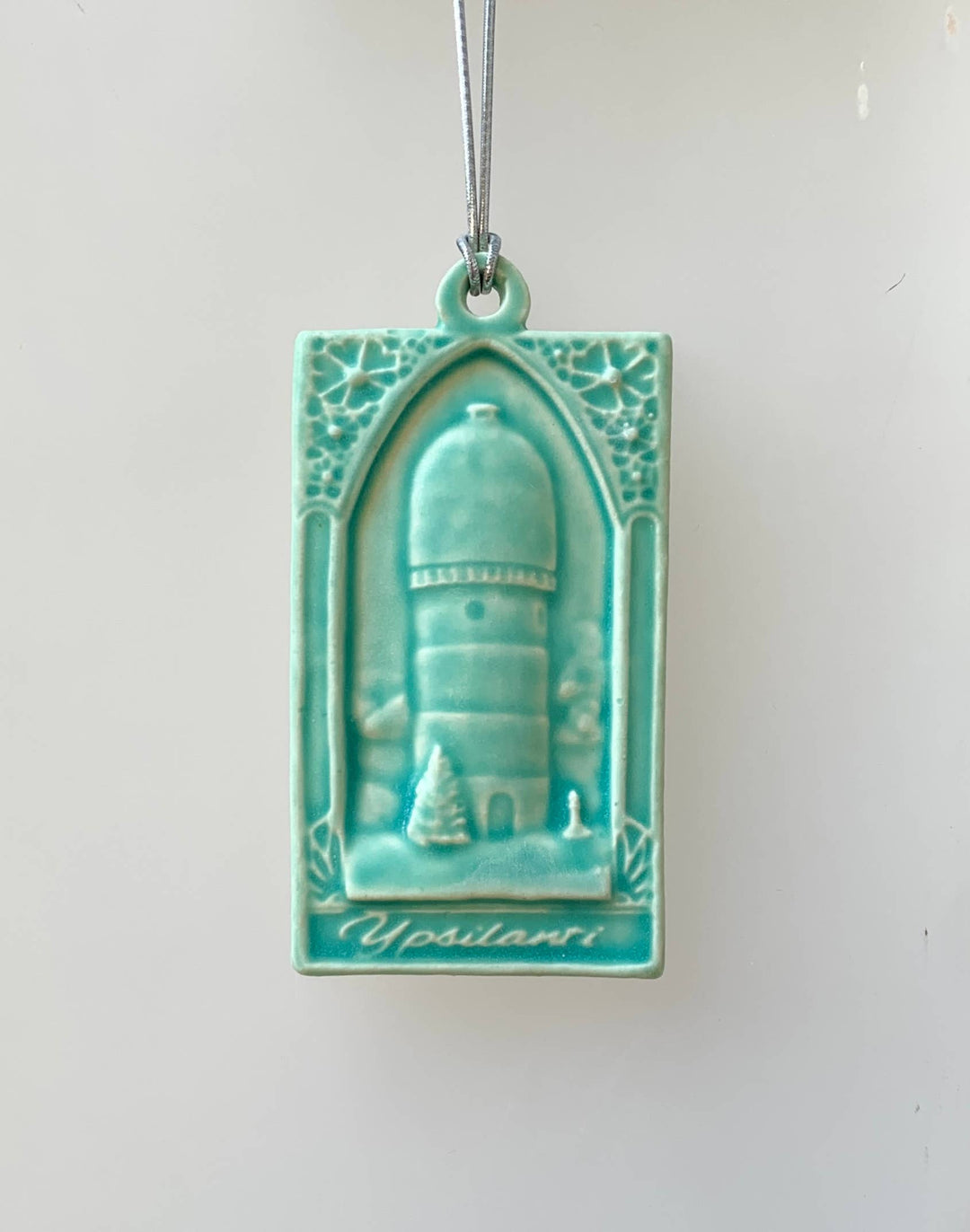 Whistling Frog Tile Inc. - Ypsilanti Ornament Michigan Gift Holiday EMU Ornaments : Smoky Blue