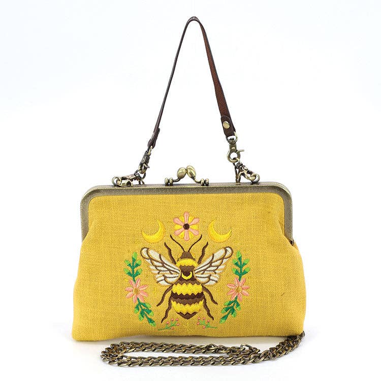 COMECO INC - Bee Kisslock Bag: Black