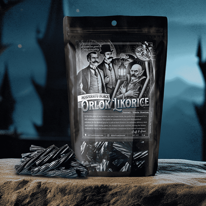 Duff &amp; Shaw - Legendary Snacks - Nosferatu’s Black Licorice
