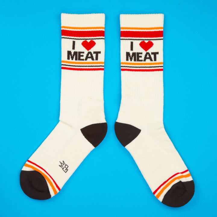 Gumball Poodle - I ❤️ Meat Gym Crew Socks