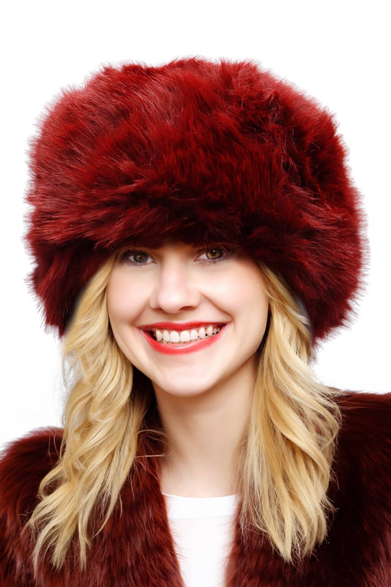 Soft Shaggy Faux Fur Papakha Cossack Hat