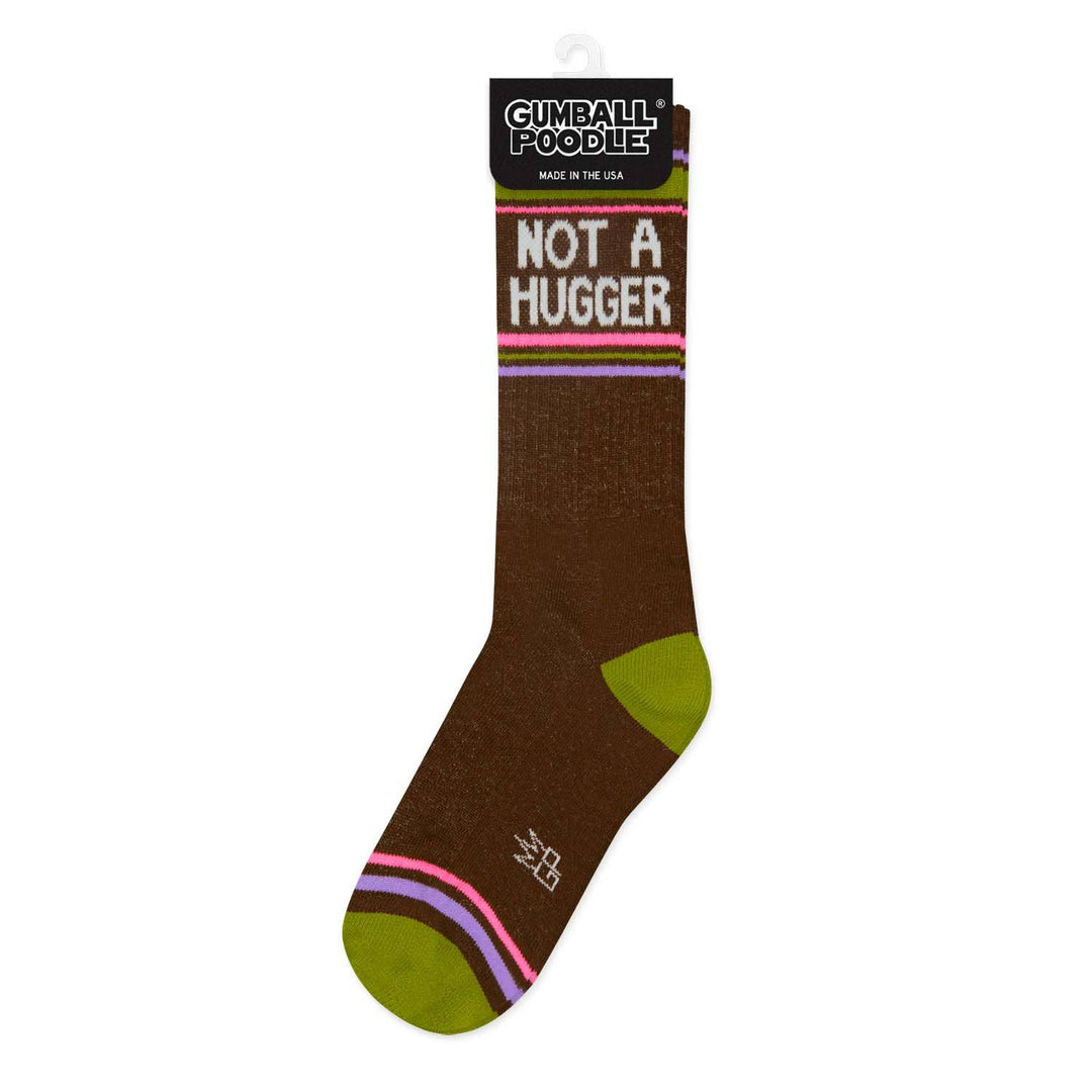 Not A Hugger Gym Crew Socks