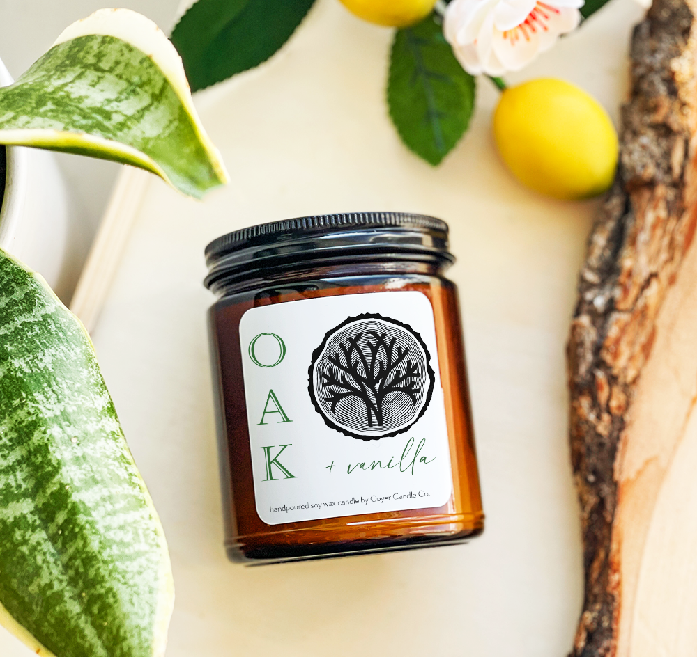 Odder Things Candle -  Oak + Vanilla