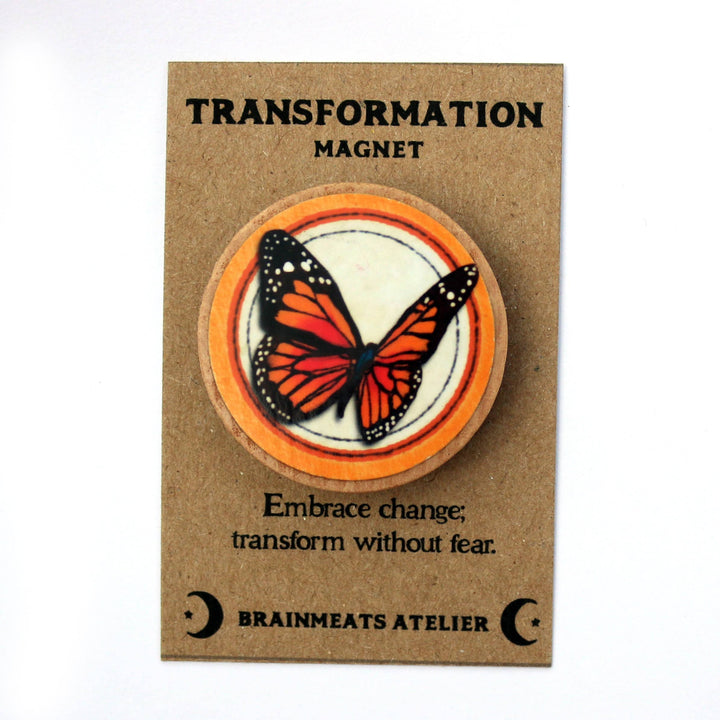 Brainmeats Atelier - Transformation Magnet – Monarch Butterfly Token for Growth