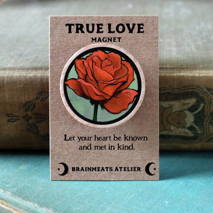 Brainmeats Atelier - True Love Magnet – Rose Token for Devotion &amp; Connection