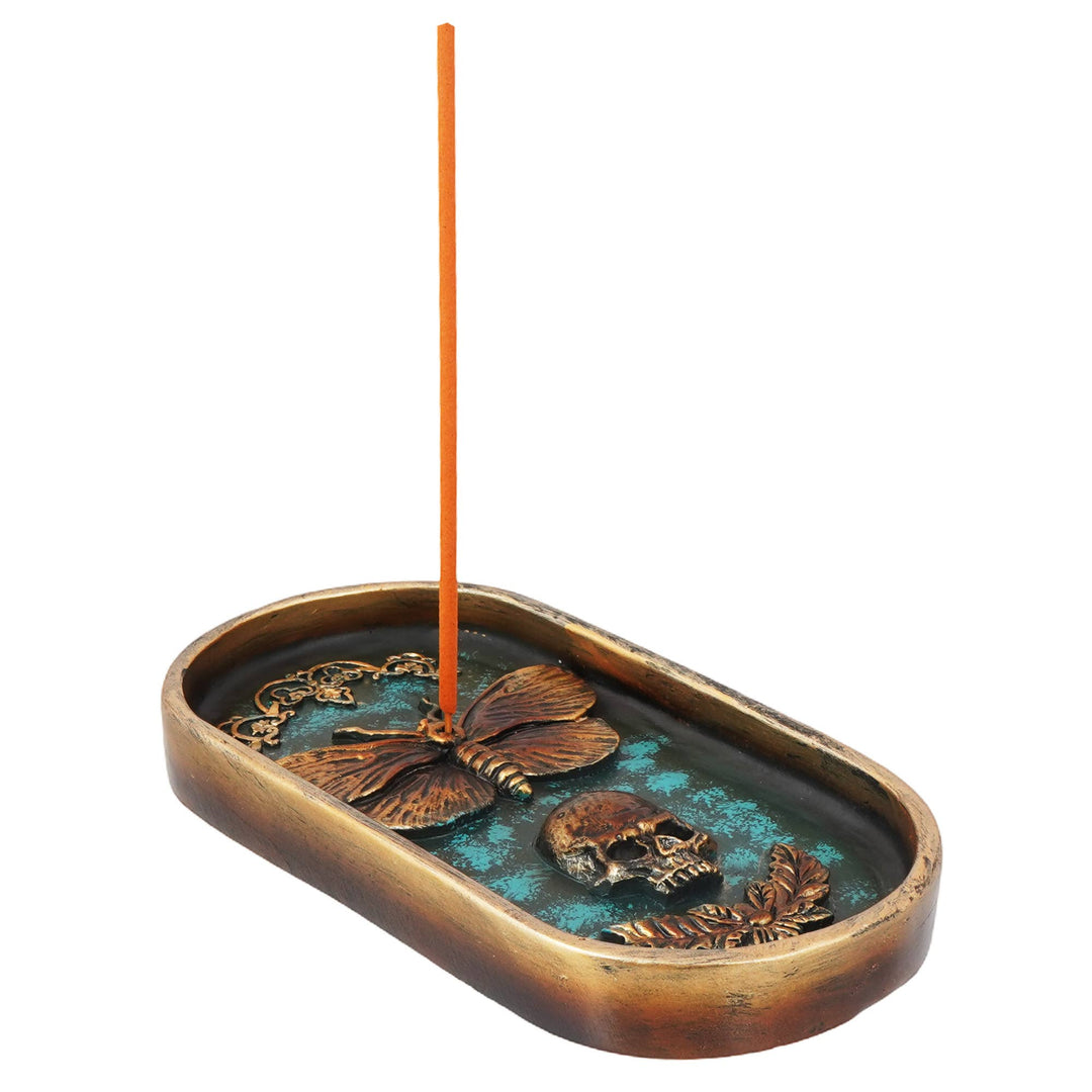 Fantasy Gifts - Moth/Skull Incense Burner