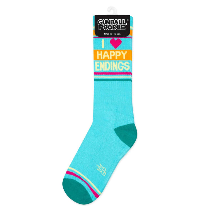 Gumball Poodle - I ❤️ Happy Endings Gym Crew Socks