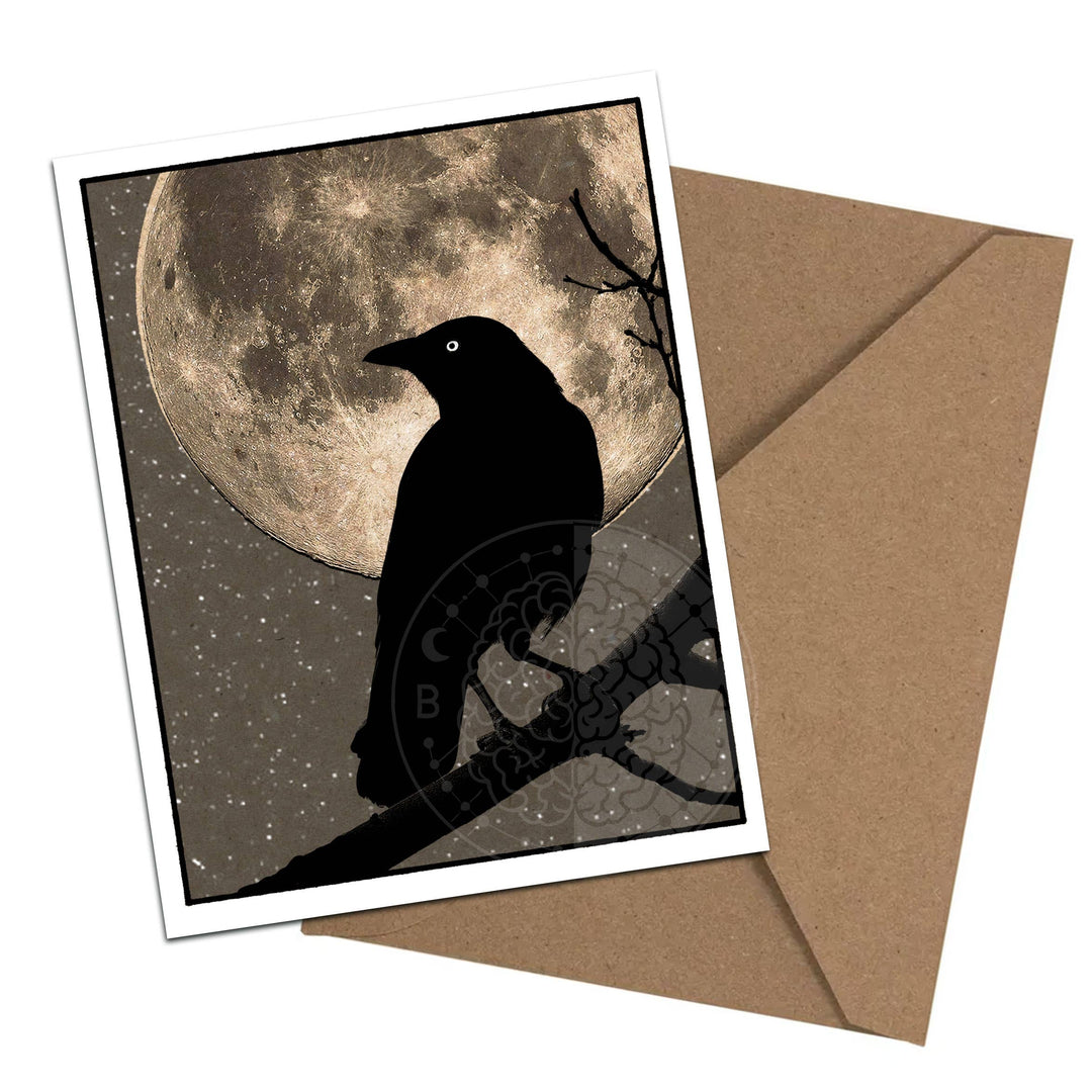 Brainmeats Atelier - Night Guardians – Boxed Crow Moon Notecard Set