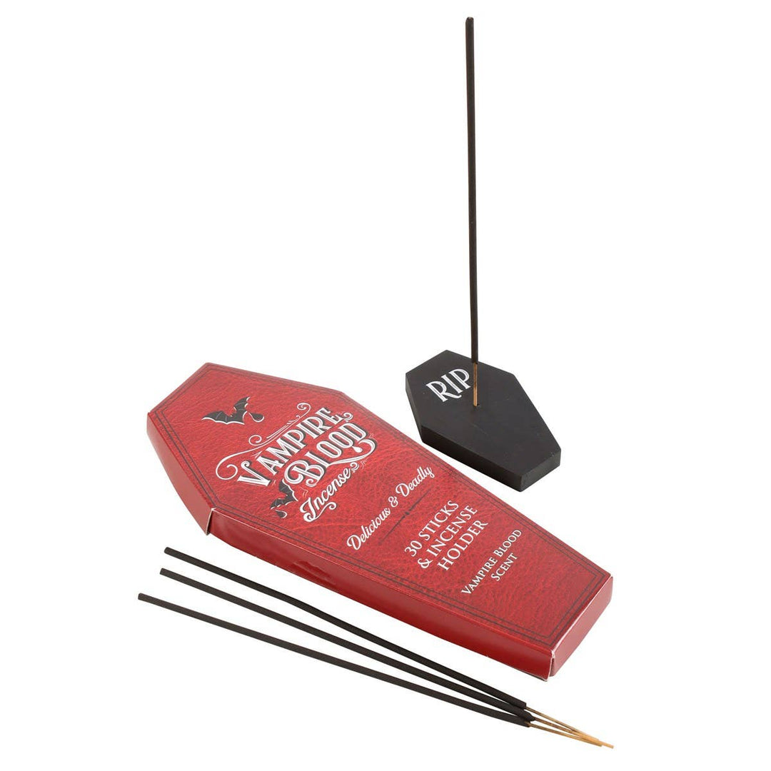 PACIFIC GIFTWARE - Vampire Blood Coffin Incense with Holder