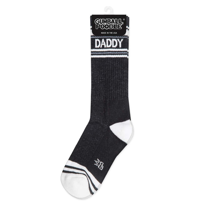 Daddy Black Gym Crew Socks