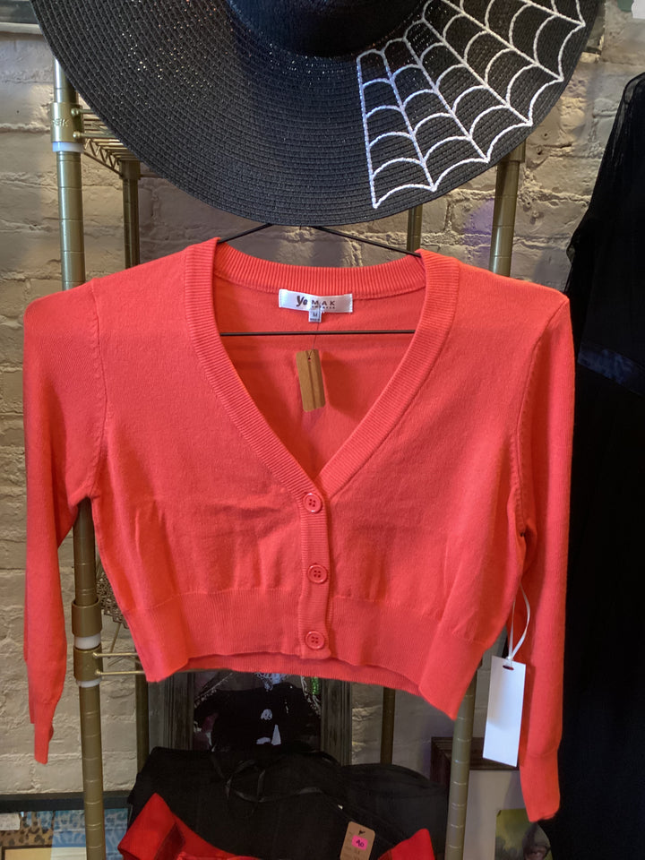 Lightweight Button Up Cardigan Half Sweater