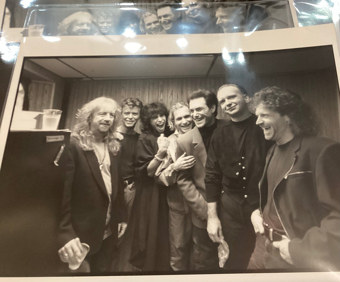 Vintage Aerosmith and Tin Machine with David Bowie Photograph