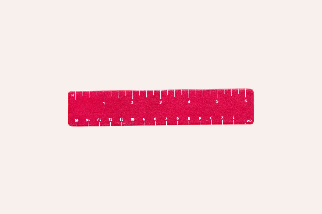 6” Six Inch Leather Ruler