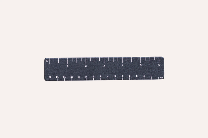 6” Six Inch Leather Ruler