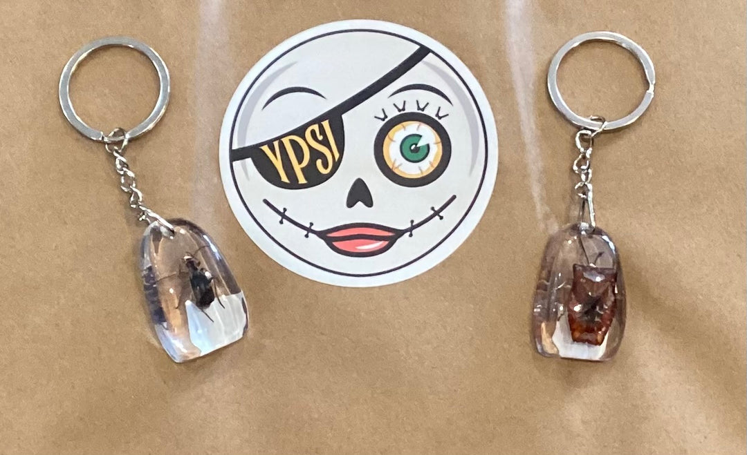 UV Glow in the Dark and Standard Epoxy Resin Bugs for Keychains, Pendants, Jewelry, and More