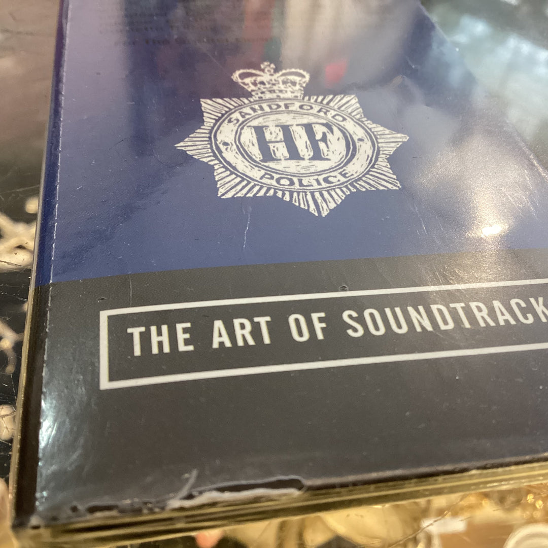 "Chocolate Cornetto" Variant (brown/white split vinyl) of the Hot Fuzz Original Score by David Arnold, released by Mondo (2017)