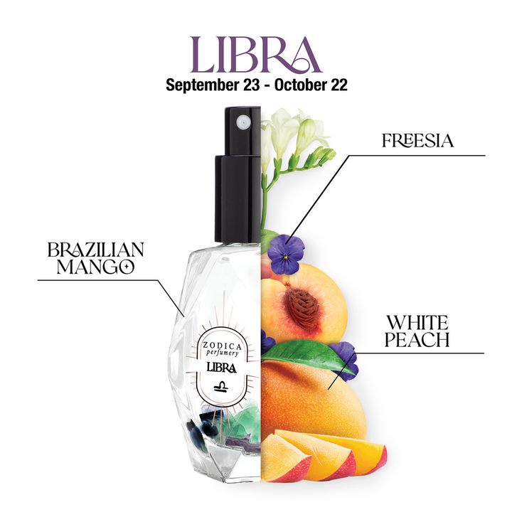 Crystal Infused Zodiac Perfume -Libra- 22ml / .75oz