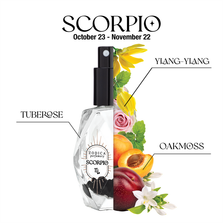 Crystal Infused Zodiac Perfume -Scorpio- 22ml / .75oz