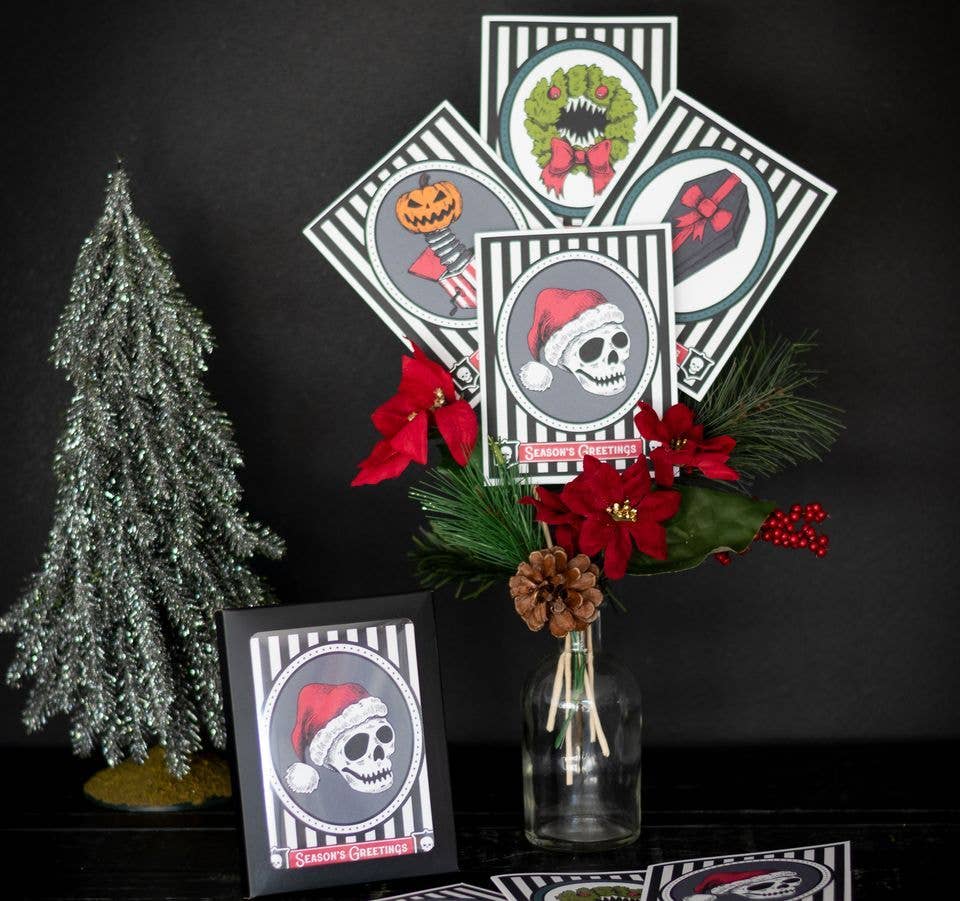 Spooky Cat Press - Gothic Christmas Card Set (8pc)