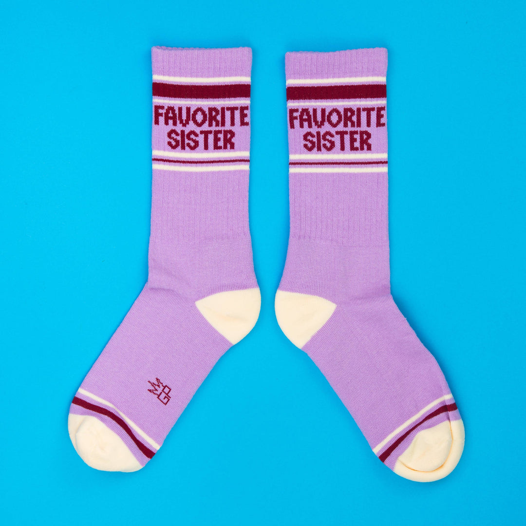 Gumball Poodle - Favorite Sister Gym Crew Socks