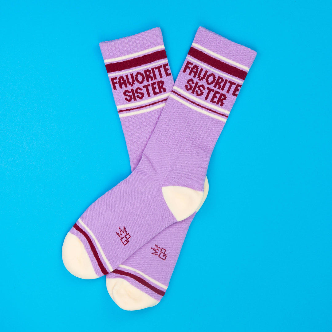 Gumball Poodle - Favorite Sister Gym Crew Socks