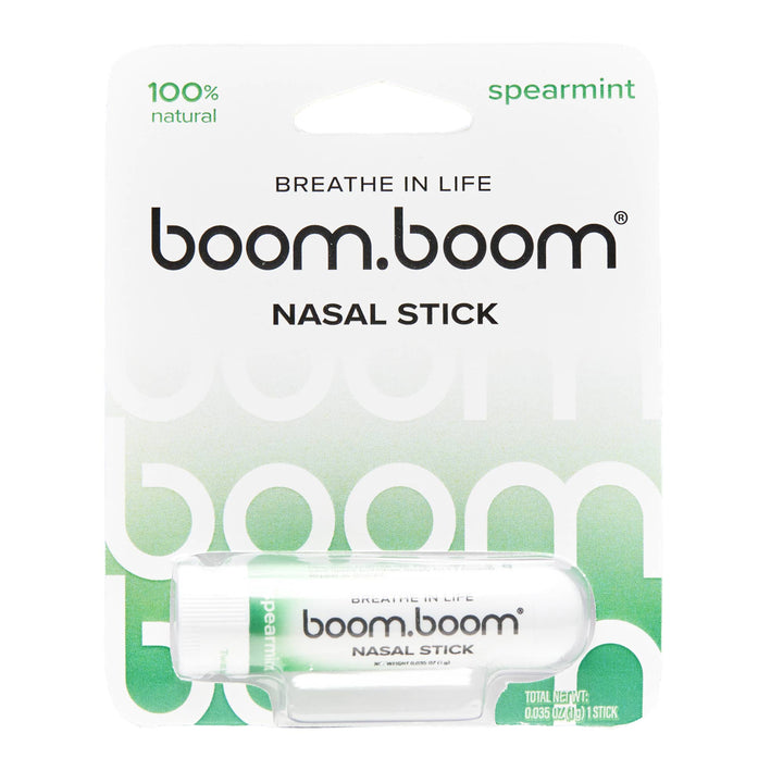 BoomBoom - Nasal Stick - Spearmint (24 units): 24 sticks (4 countertop displays)