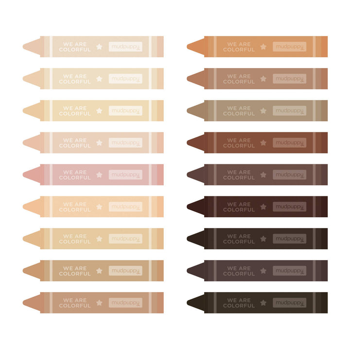 Chronicle Books - We are Colorful Skin Tone Crayon Set
