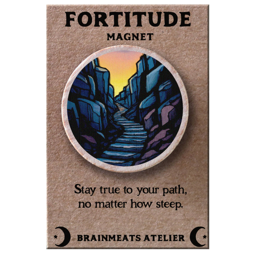 Brainmeats Atelier - Fortitude Magnet – Mountain Path Token for Strength