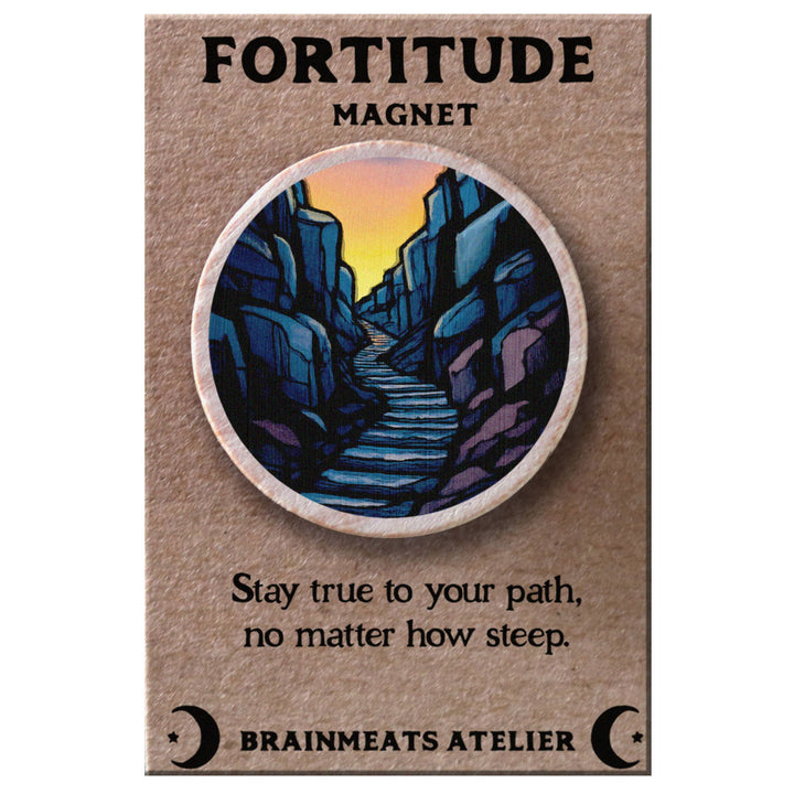 Brainmeats Atelier - Fortitude Magnet – Mountain Path Token for Strength