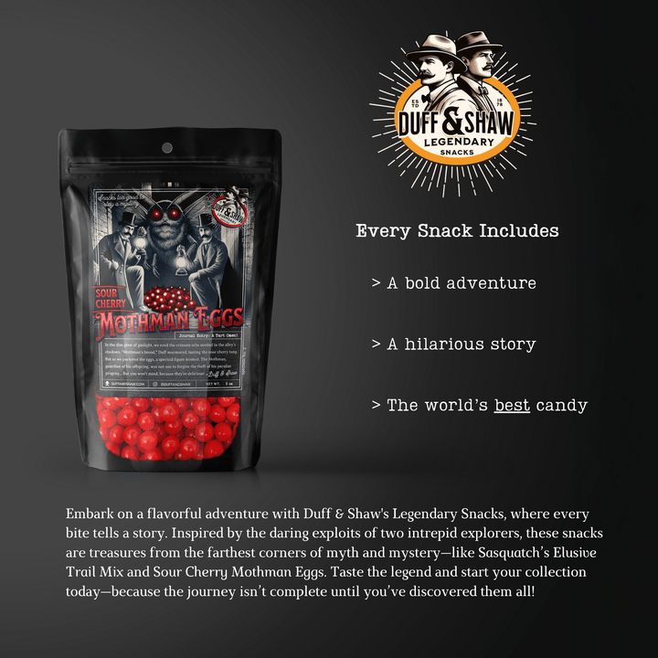 Duff &amp; Shaw - Legendary Snacks - Mothman Eggs - Sour Cherry