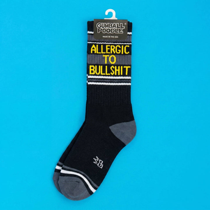 Gumball Poodle - Allergic To Bullshit Gym Crew Socks