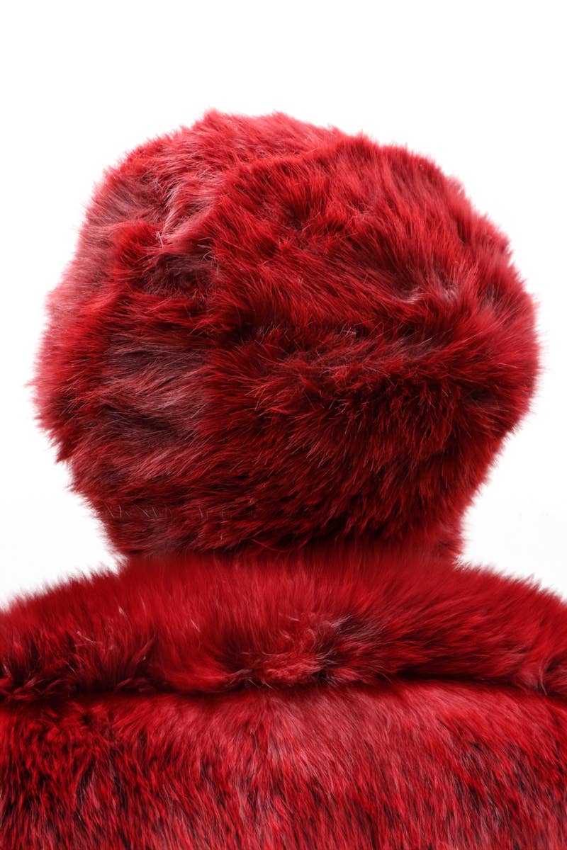 Soft Shaggy Faux Fur Papakha Cossack Hat