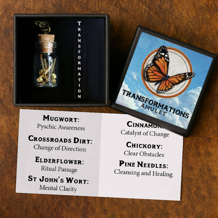 Brainmeats Atelier - Transformation Amulet – Personal Growth Talisman w/ Monarch
