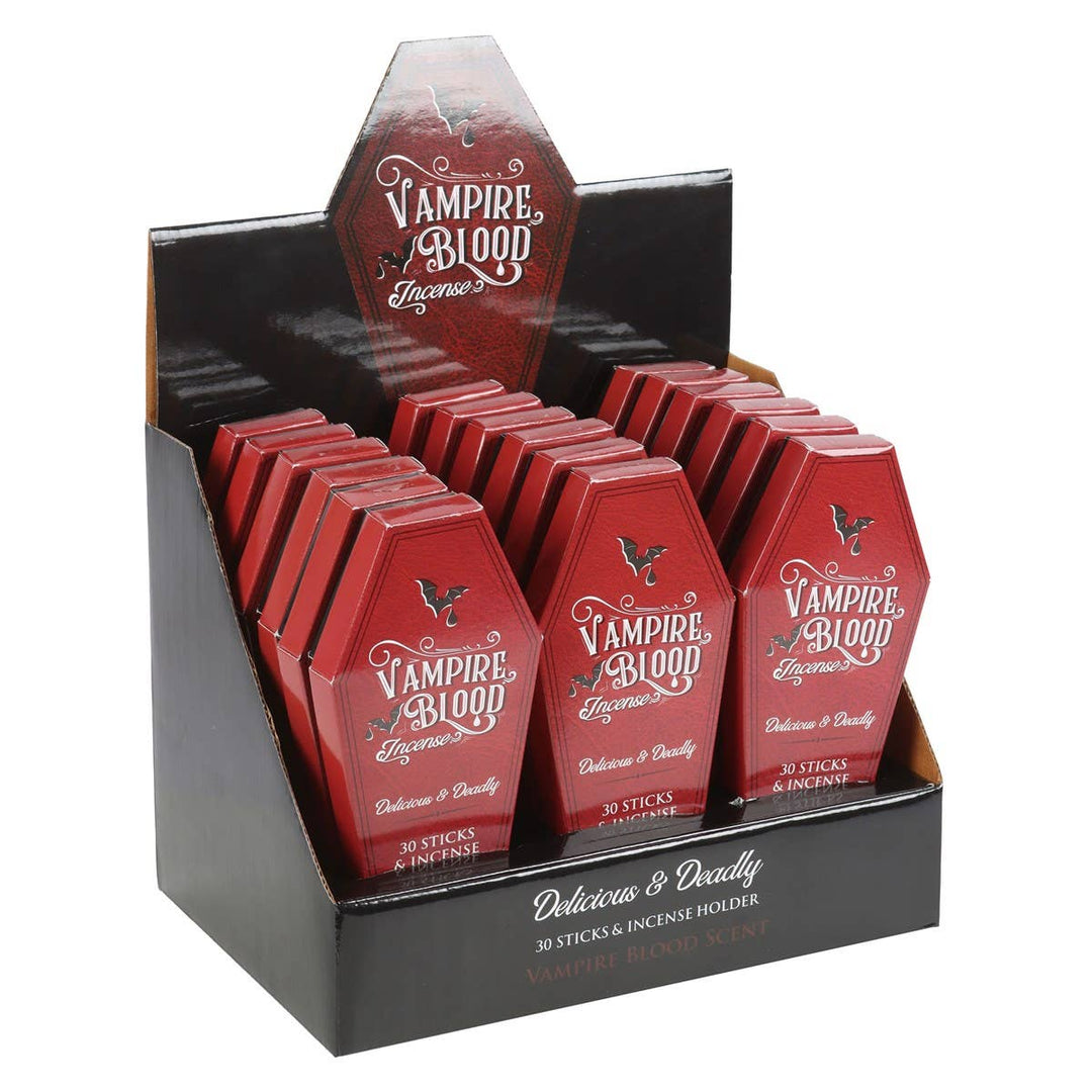 PACIFIC GIFTWARE - Vampire Blood Coffin Incense with Holder