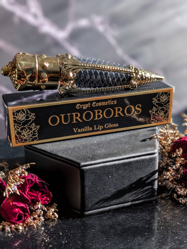 Crypt Cosmetics - OUROBOROS - Black colored vanilla lip gloss