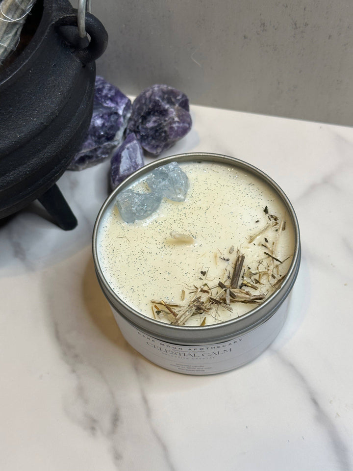 The Dark Moon Apothecary -  Celestial Calm Soy Crystal Candle