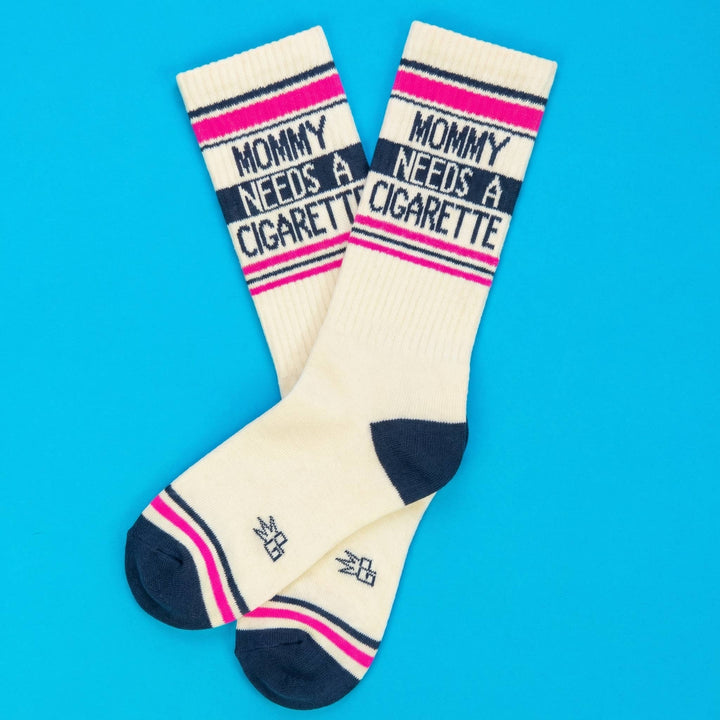 Gumball Poodle - Mommy Needs A Cigarette Gym Crew Socks