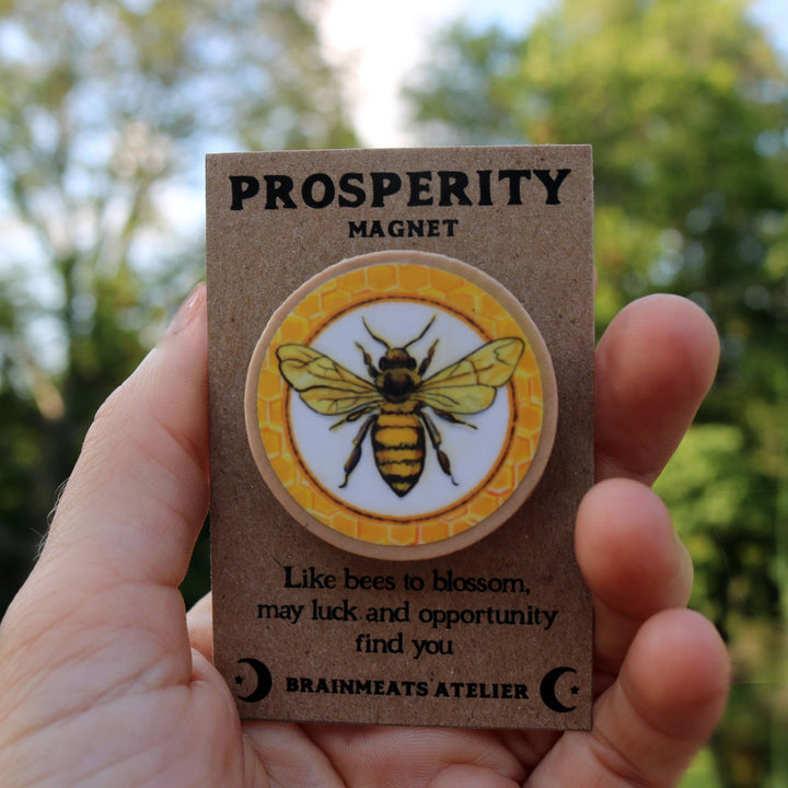 Brainmeats Atelier - Prosperity Magnet – Honeybee Intention Token for Abundance